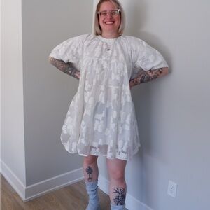 Sister Jane White Floral Mini Dress